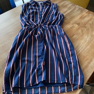 Collective Concepts Sleeveless striped dress